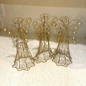 Gold Wire Christmas Angels